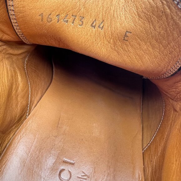 Gucci GG Monogram Embossed Men Size EU 44 E US 10.5 Brown Leather Chukka Boot - Picture 12 of 13